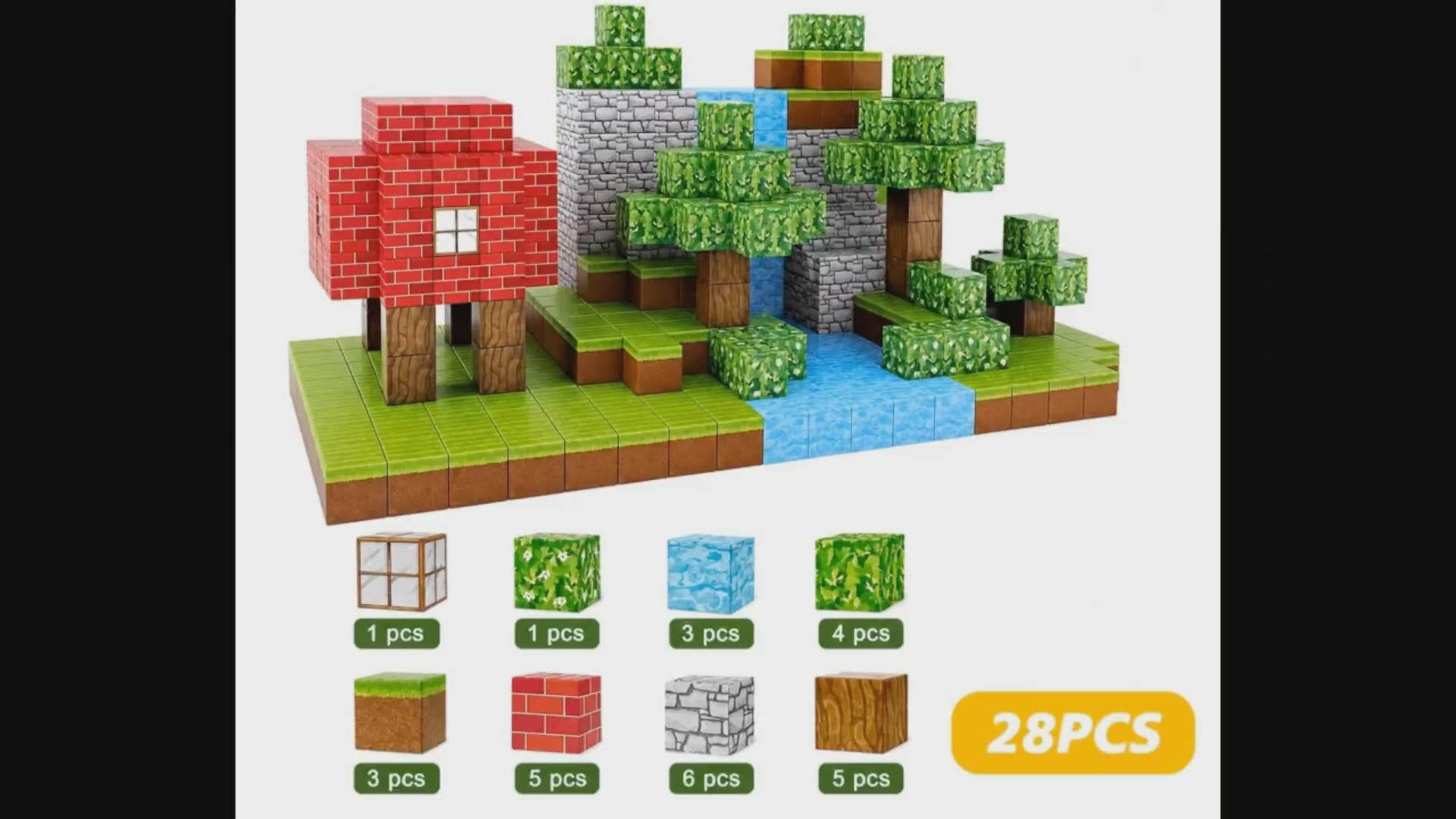 Bloques Armables Magneticos 28 Piezas